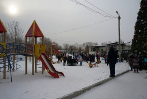Открытие новогоднего городка 