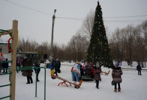 Открытие новогоднего городка 